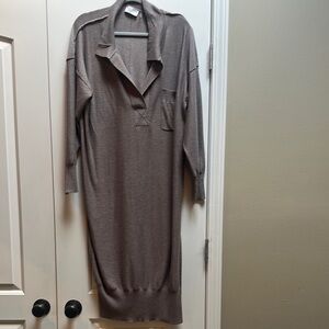 Dress Forum Brown Long Sleeve Dress